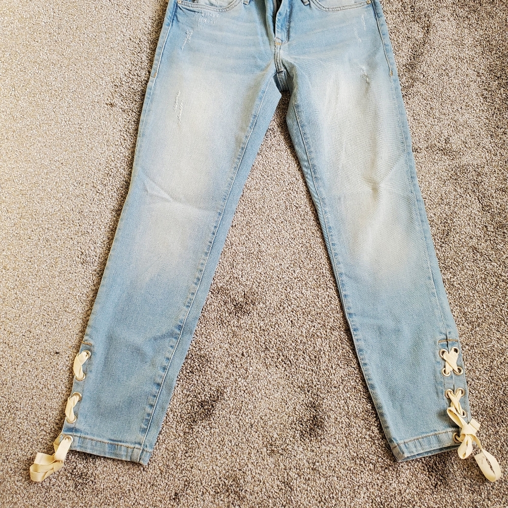 Mavi Adriana Ankle Lace-Up Skinny Jeans - Picture 5 of 8